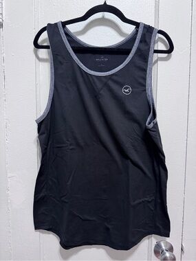 Hollister Black Tank with Heather Gray Trim